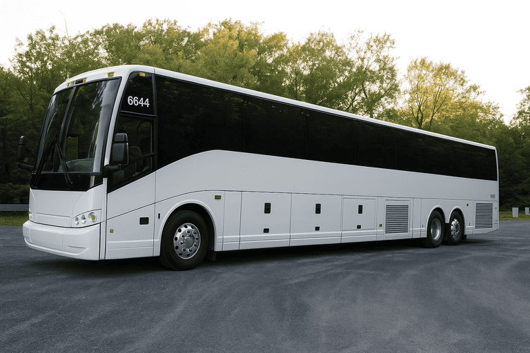 exterior of Baltimore Coach Bus Service coach bus