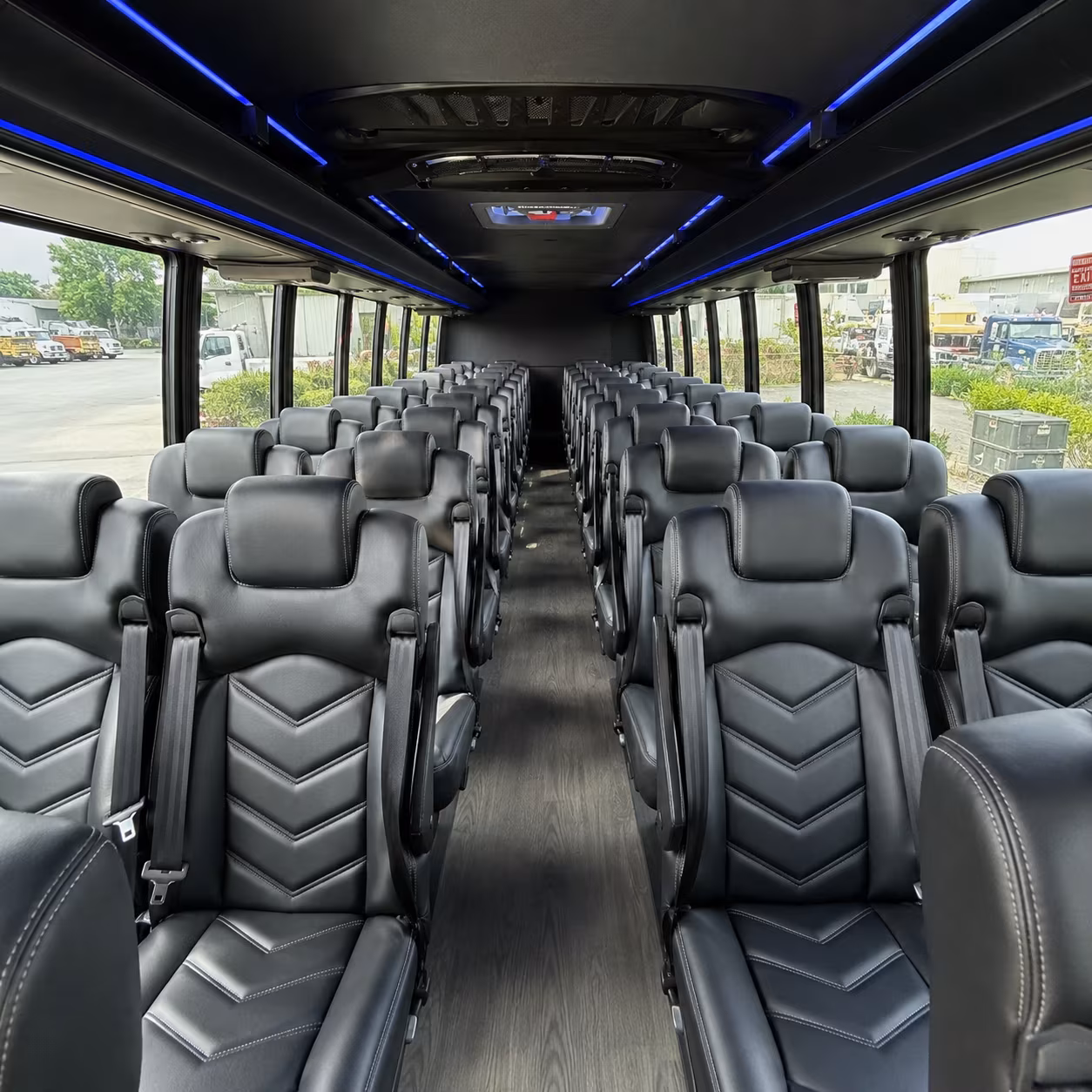 30 passenger minibus inside