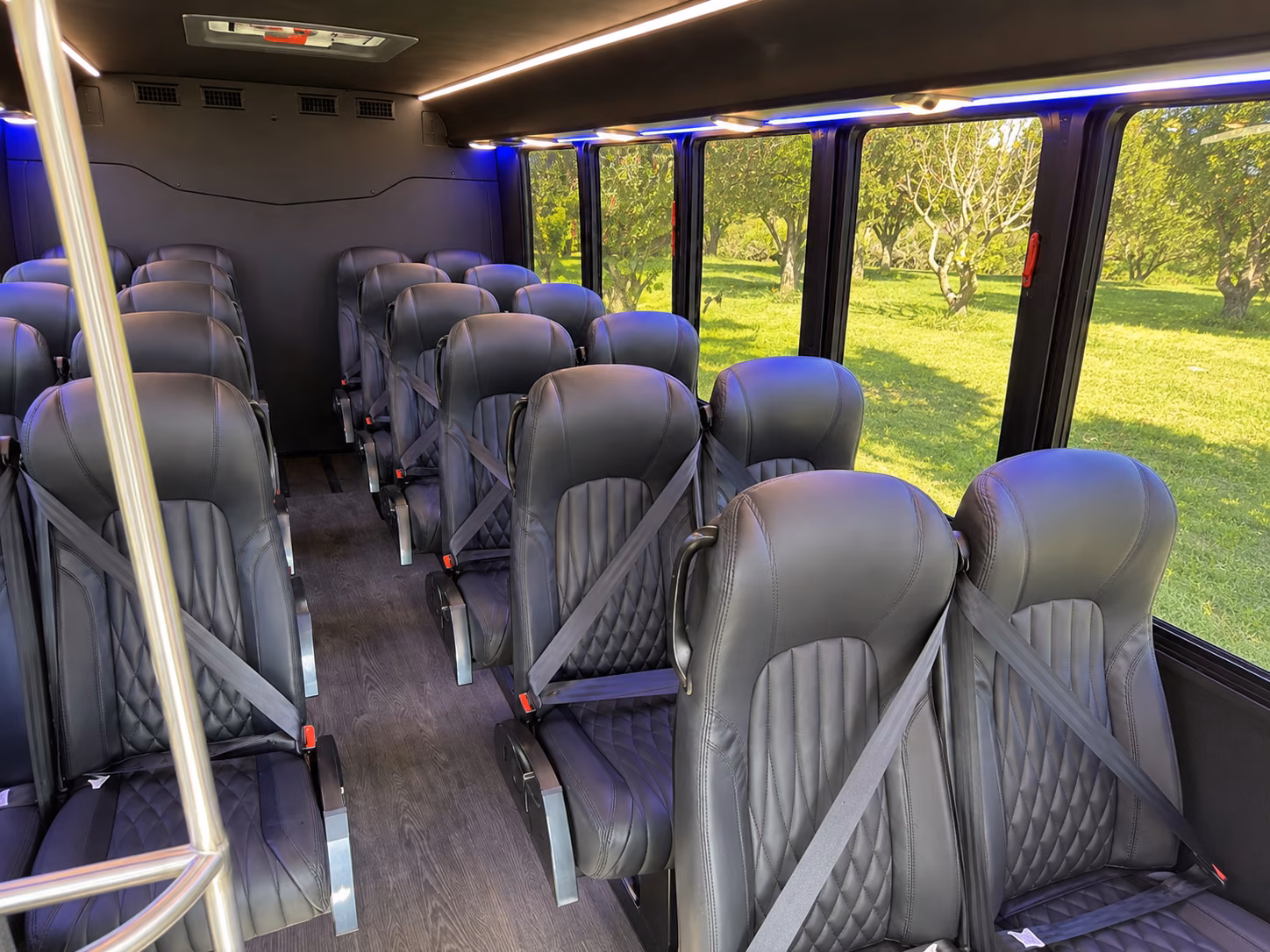 baltimore 18 passenger minibus interior