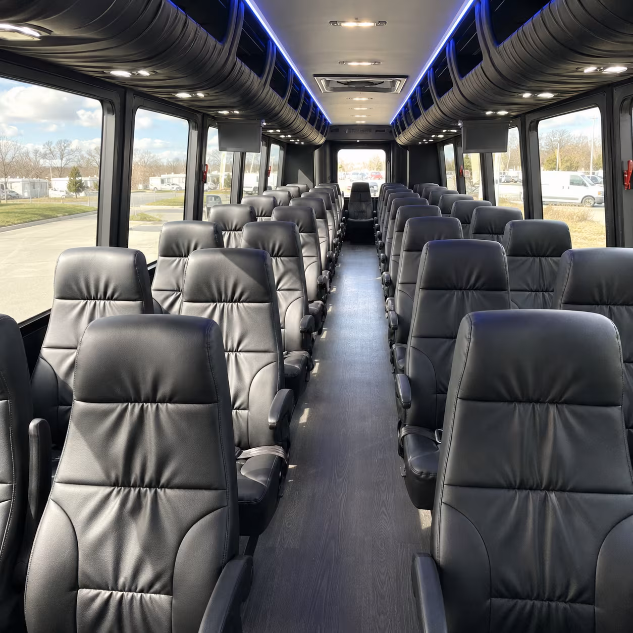 baltimore 28 passenger minibus inside
