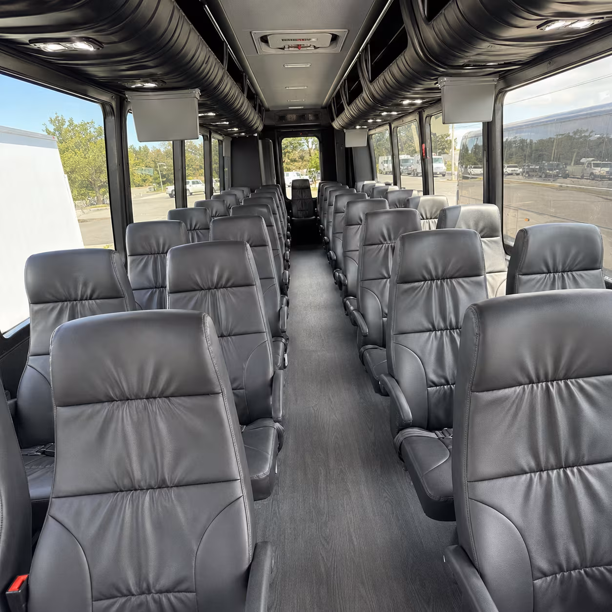 baltimore 28 passenger minibus interior