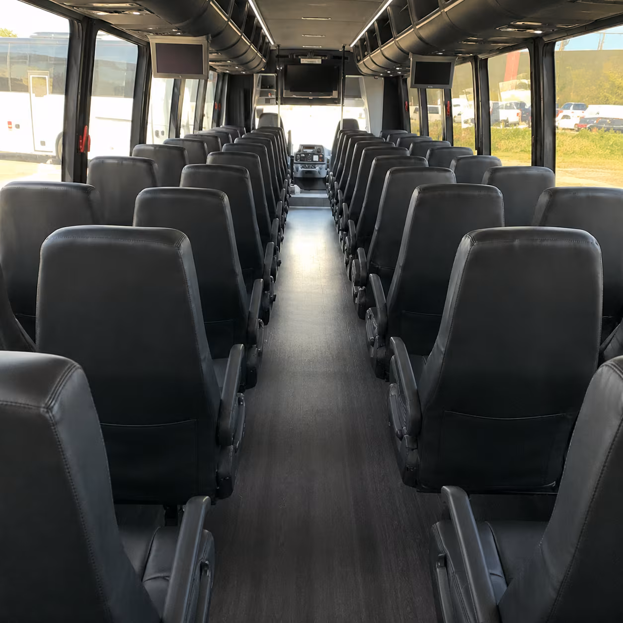 baltimore 35 passenger minibus interior