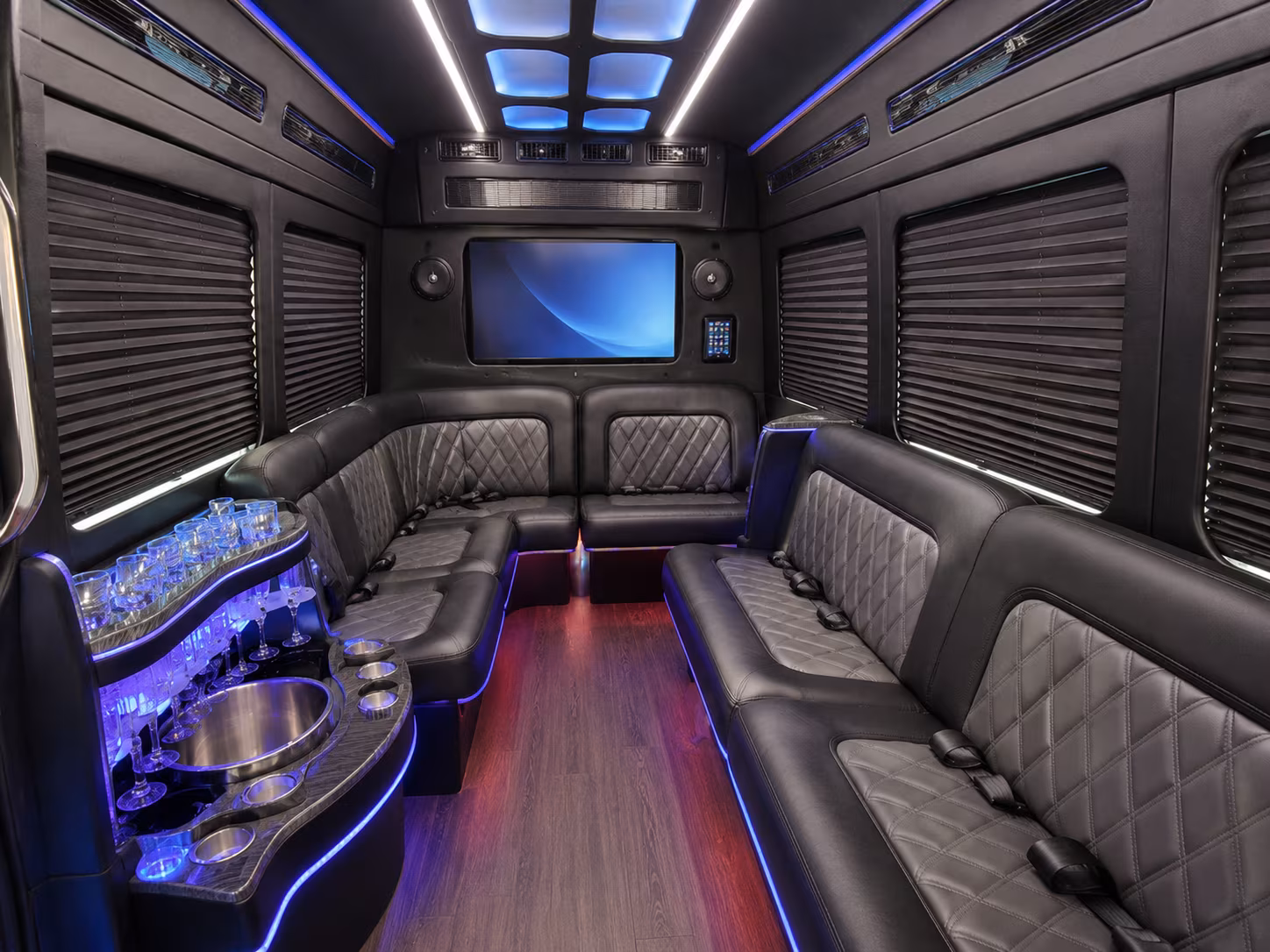 baltimore sprinter limousine interior